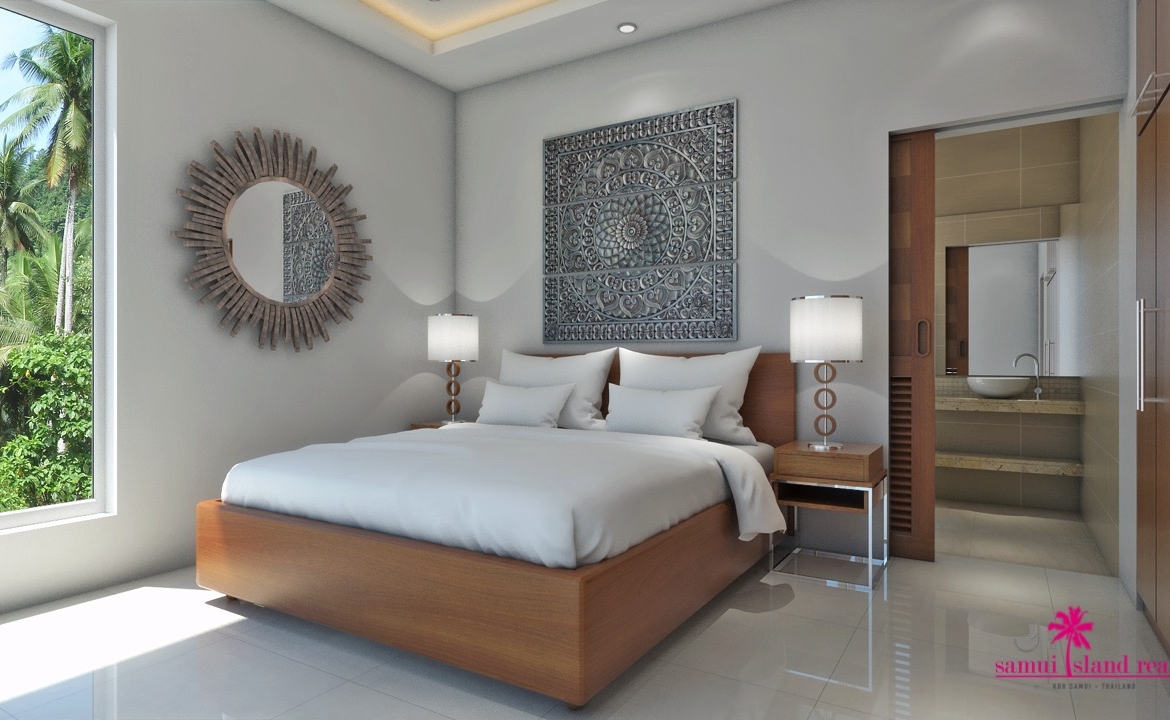 Koh Samui Sea View 2 Bedroom Villas For Sale Master Bedroom
