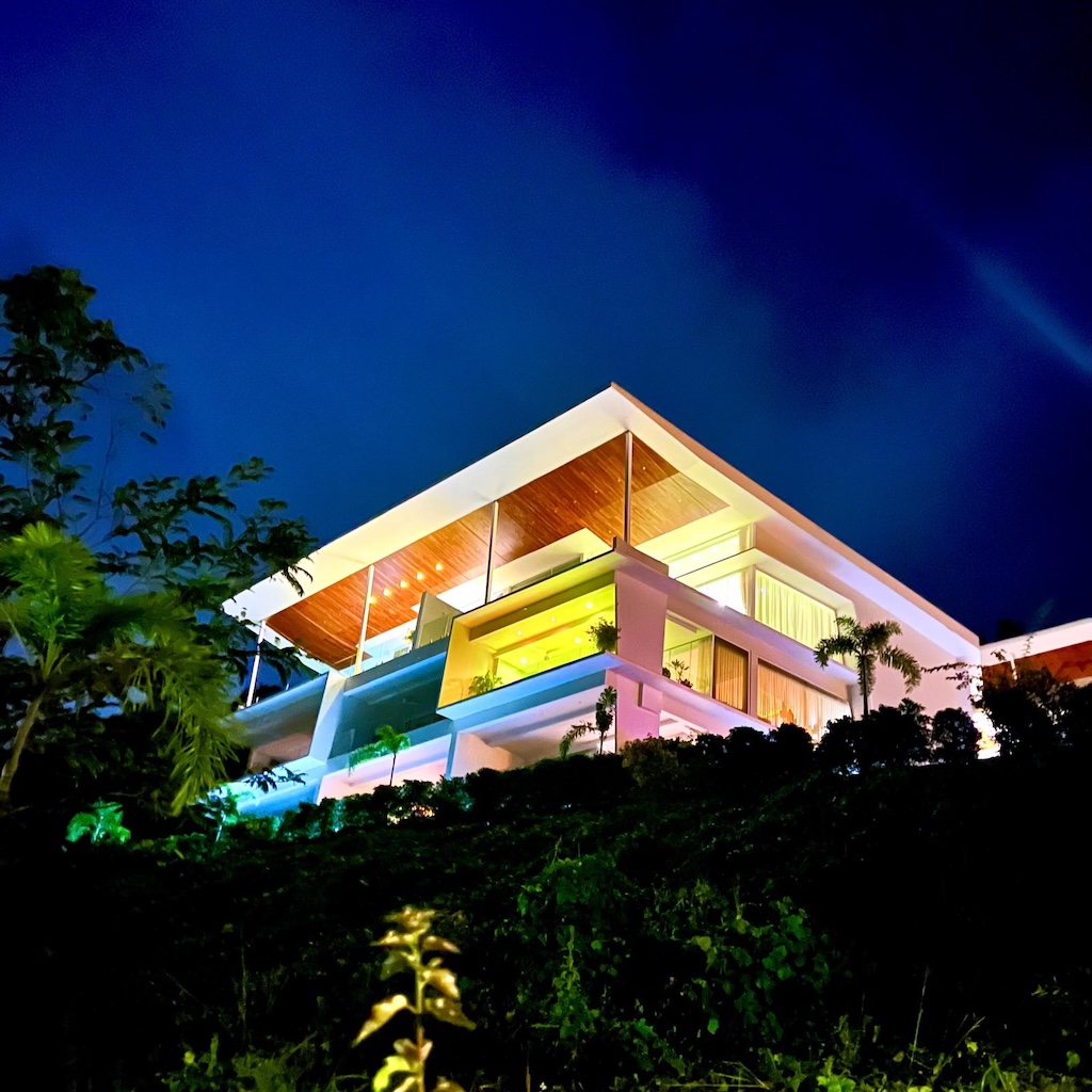 Koh Samui Sea View Apartment Night Exterior