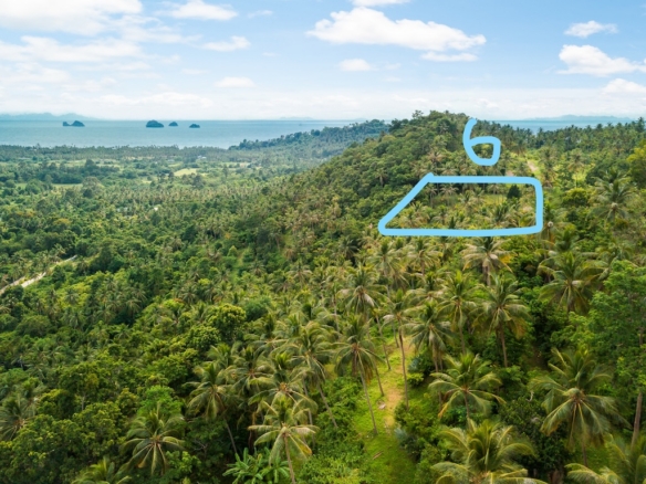Koh Samui Sea View Land In Taling Ngam Aerial
