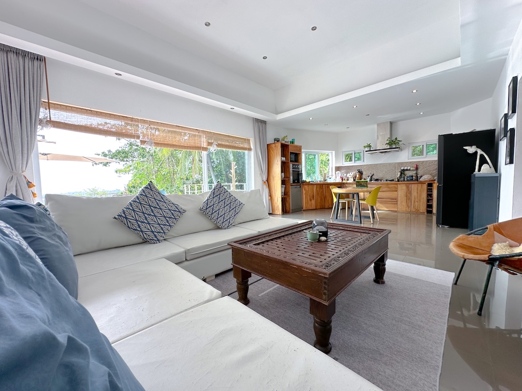 Koh Samui Sea View Lipa Noi Villa Living Area