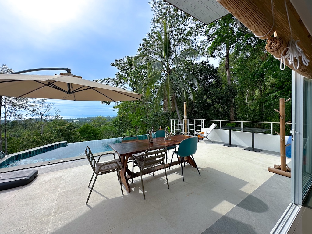 Koh Samui Sea view Villa Lipa Noi Terrace