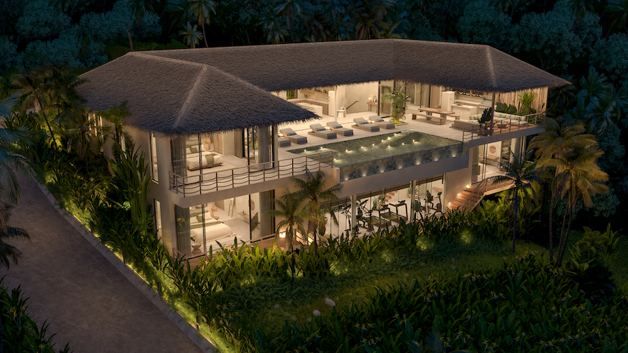 Koh Samui Sea View Properties Villa At Night