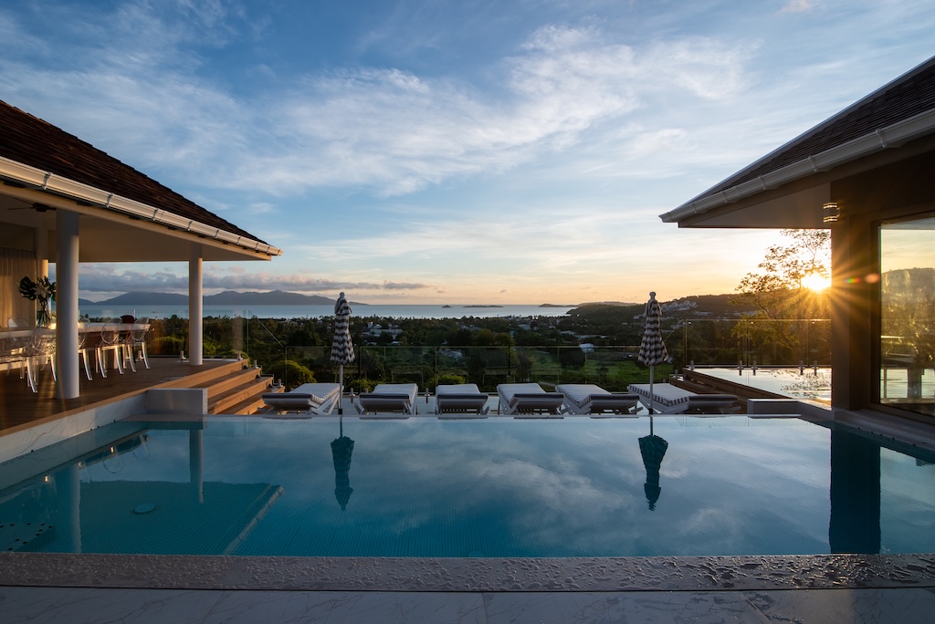 Koh Samui Sea View Property In Bophut Evening