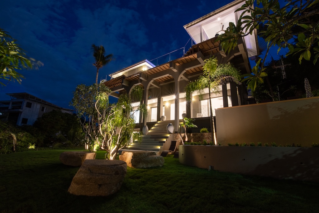 Koh Samui Sea View Property In Bophut Exterior Night