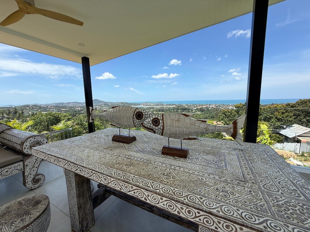 Koh Samui Sea View Property In Chaweng Sala Dining