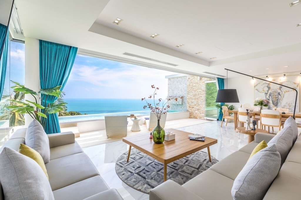 Koh Samui Sea View Villa Bt Coral Cove Lounge