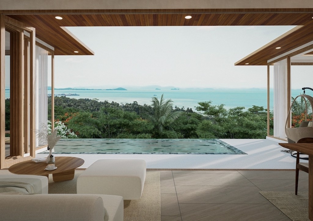 Koh Samui Sea View Villa Residences Lounge View
