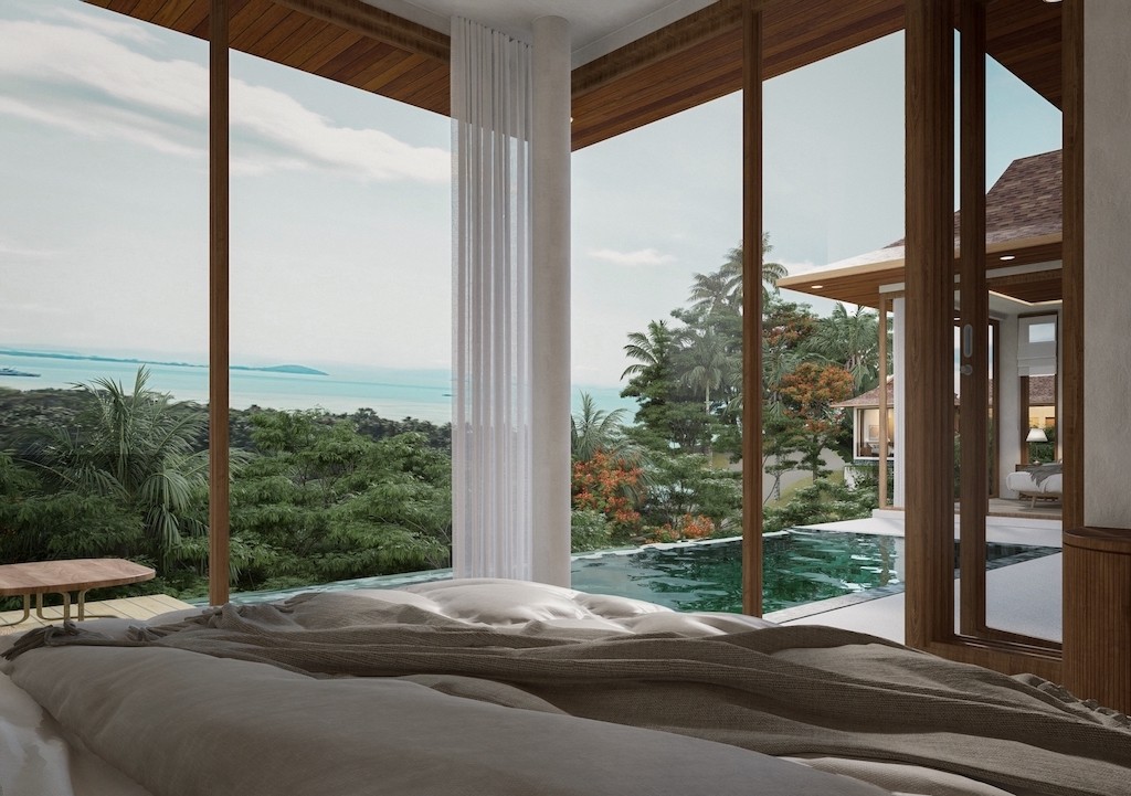 Koh Samui Sea View Villa Residences Master Bedroom