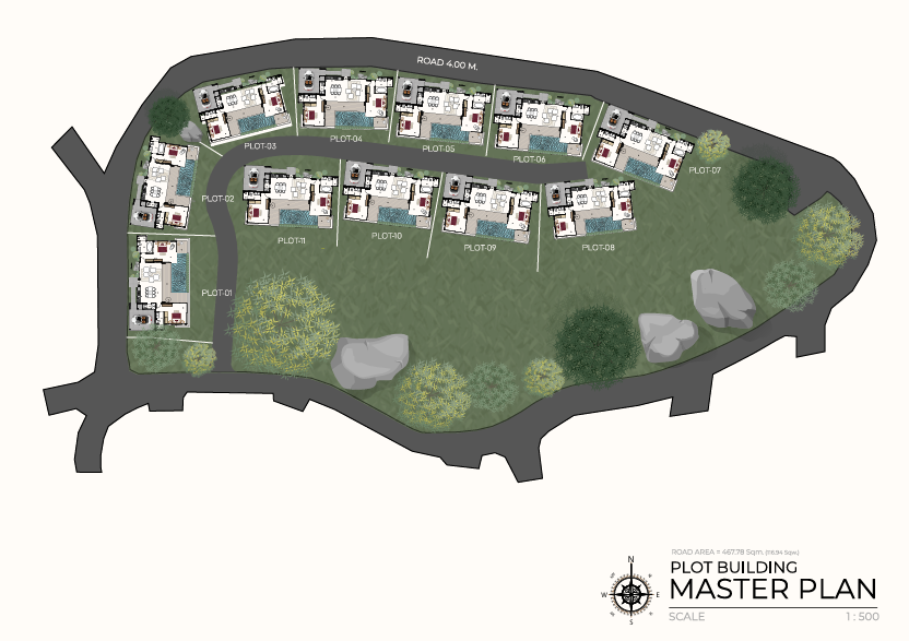 Koh Samui Sea View Villa Residences Site Plan
