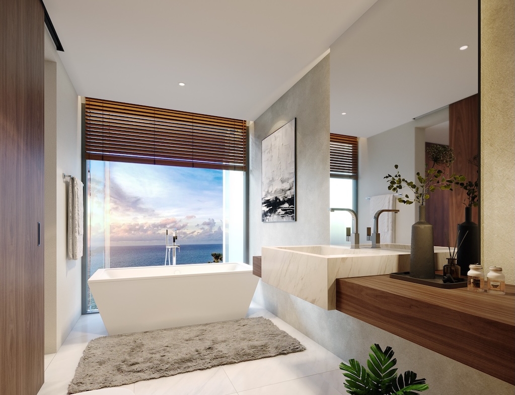 Koh Samui Sea View Villa In Bang Po Bathroom