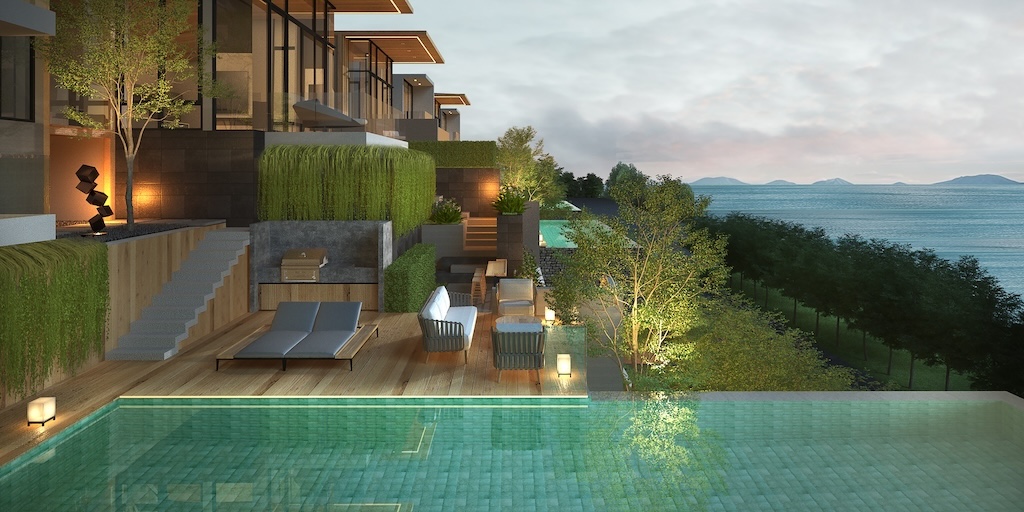 Koh Samui Sea View Villas In Bang Po Swimming Pool