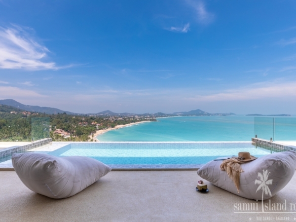 Koh Samui Seaview Villa For Sale Poolside Terrace