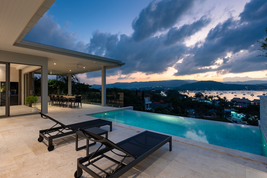 Koh Samui Sunset View Property Night