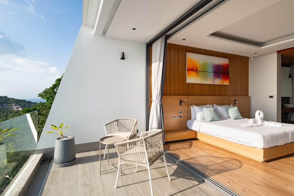 Koh Samui Sunset Villa Bedroom Terrace