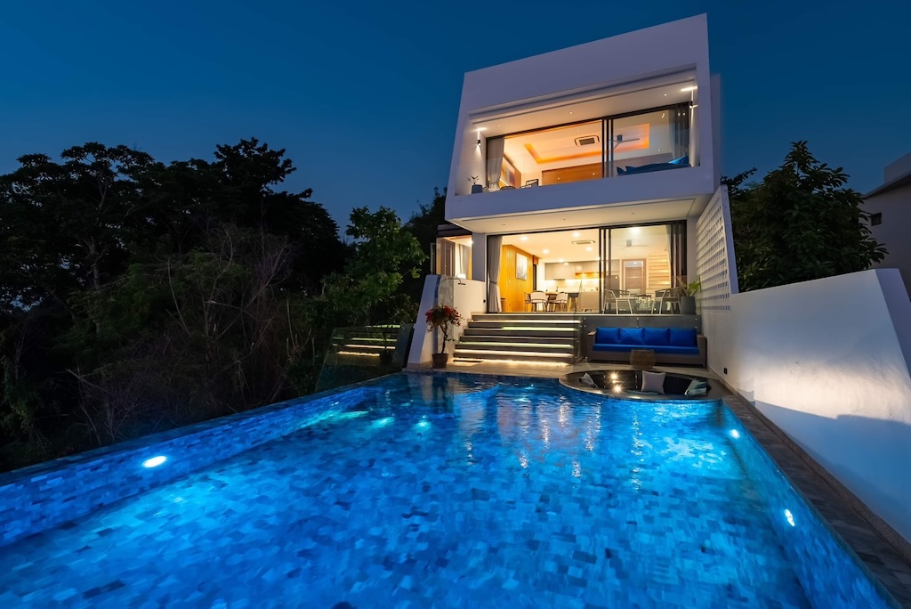 Koh Samui Sunset Villa Exterior Night