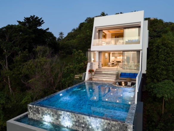 Koh Samui Sunset Villa Exterior Night