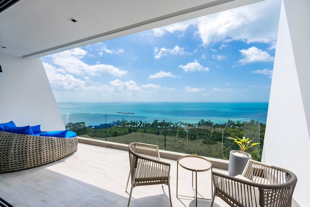 Koh Samui Sunset Villa Bedroom Balcony