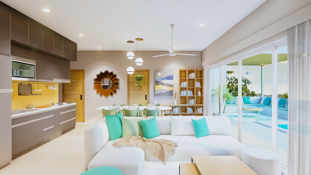 Koh Samui Sunset Villas Living Area