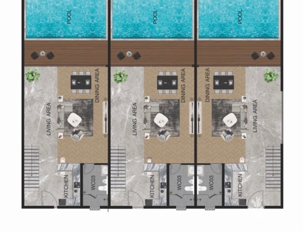 Koh Samui Townhouses Ground Floor Plan