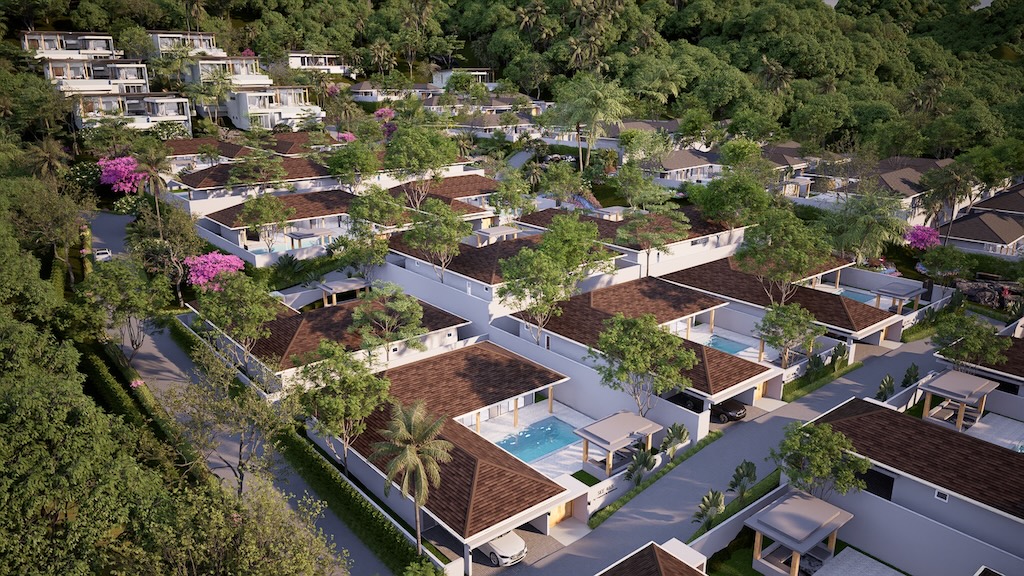 Koh Samui Villas For Sale Thailand Aerial