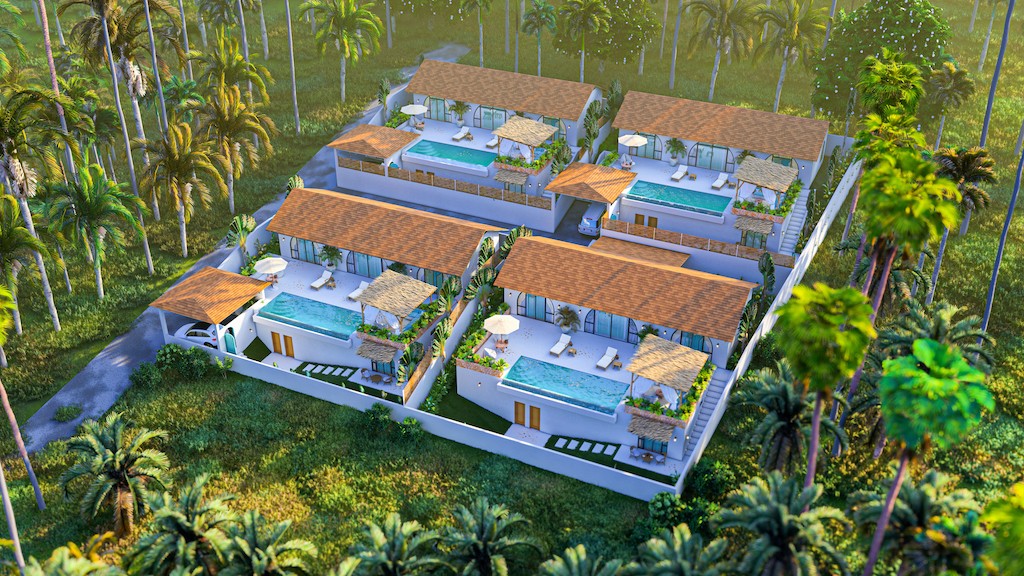 Koh Samui Villas Lamai Aerial