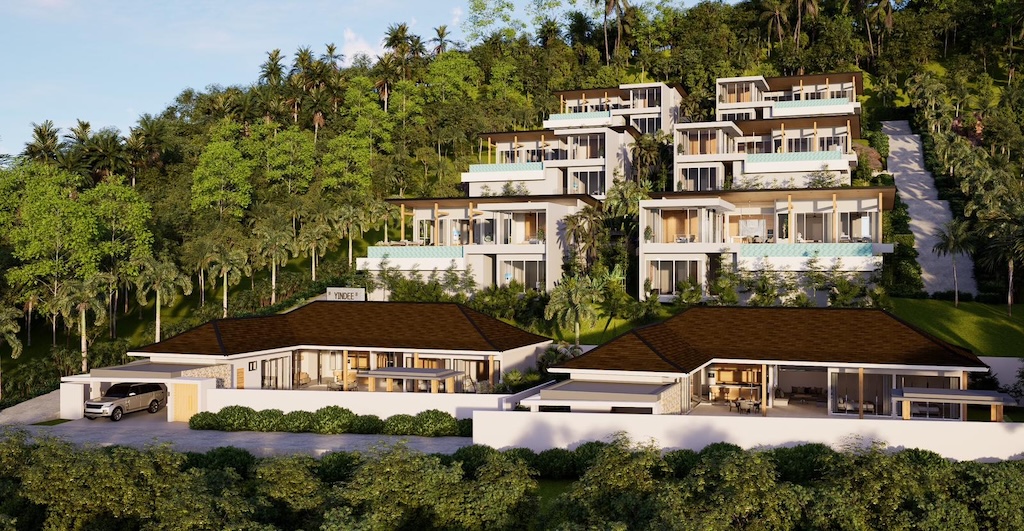 Lamai Koh Samui Villas Site Render