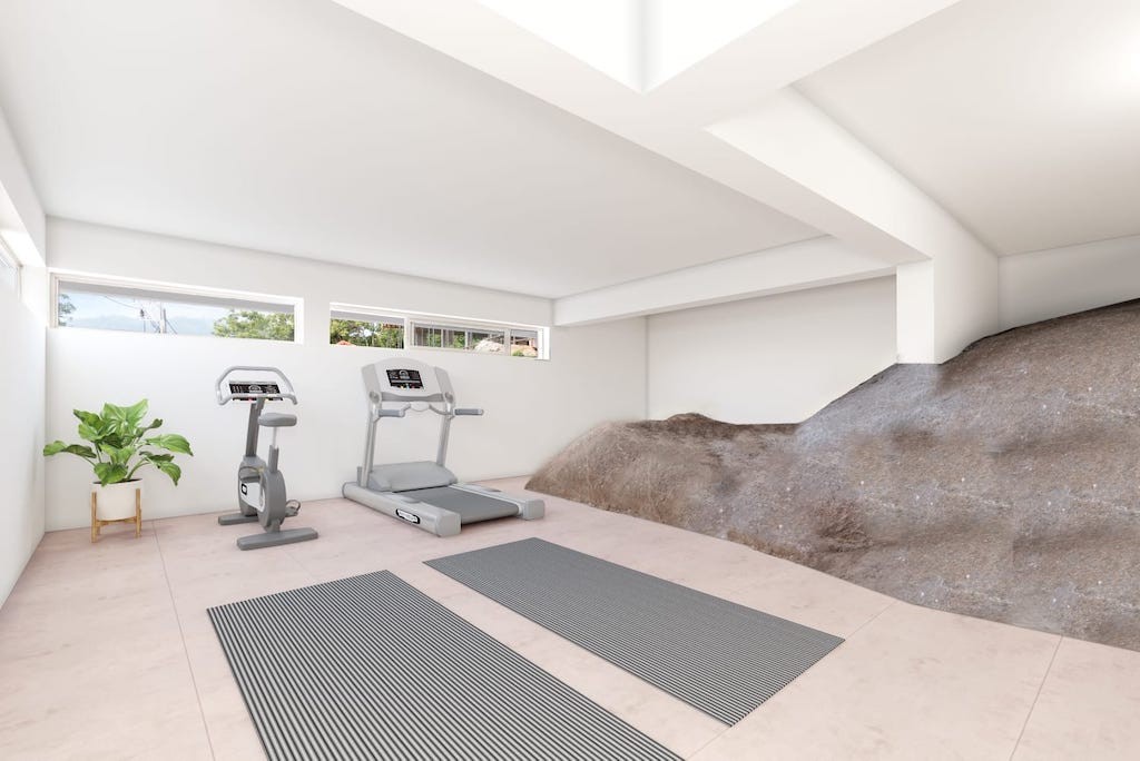 Lamai Modern Sea View Villa Fitness Area