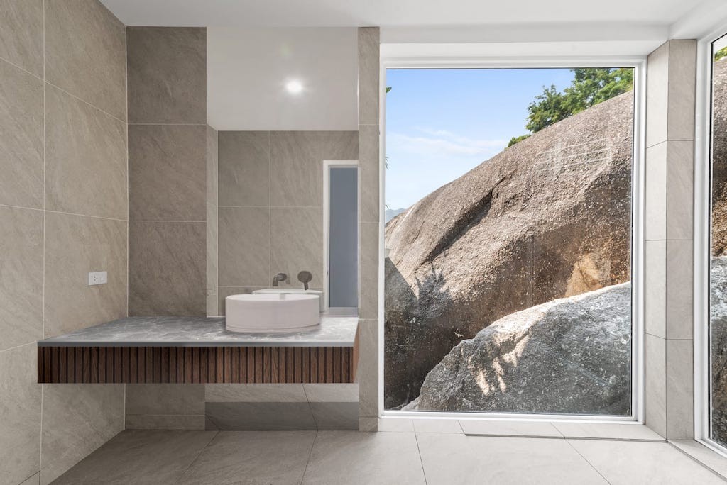 Lamai Modern Sea View Villa Bathroom
