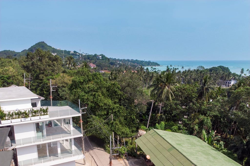 Lamai Modern Sea View Villa View