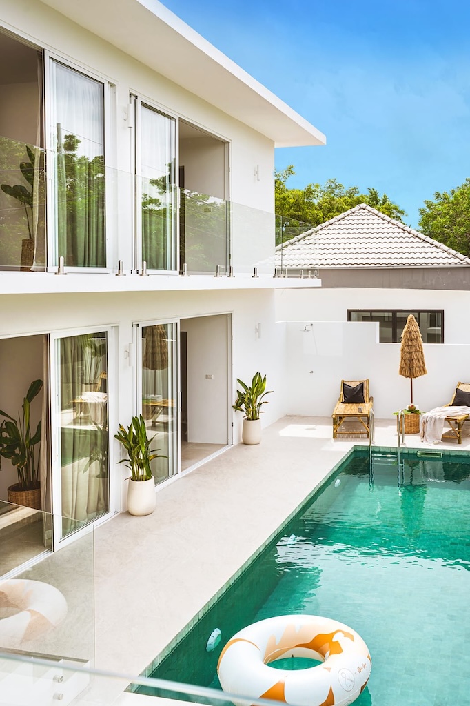 Lamai Modern Sea View Villa Exterior