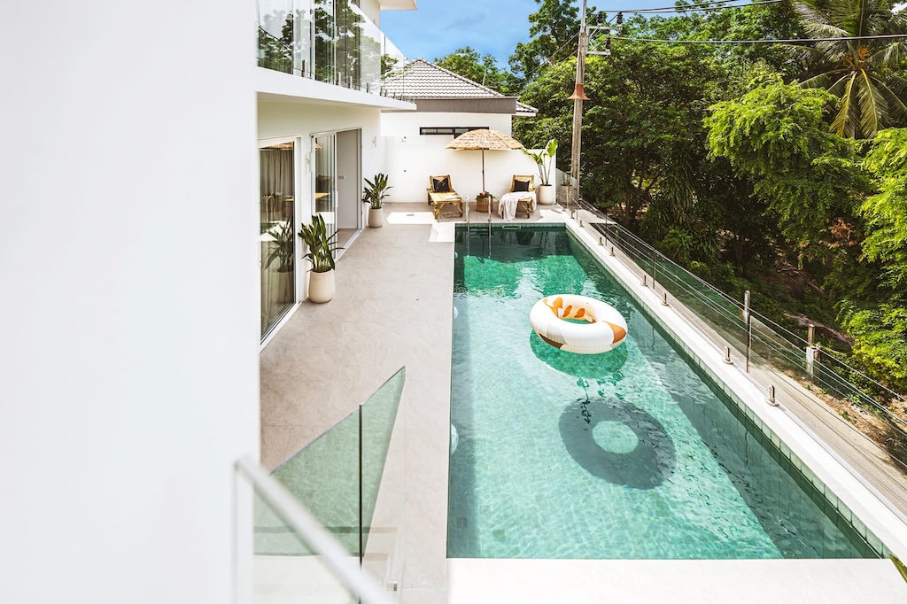 Lamai Modern Sea View Villa Pool