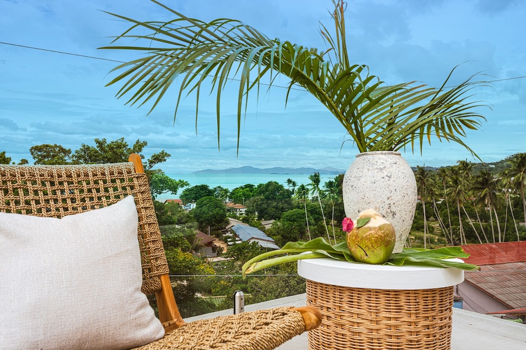 Lamai Modern Sea View Villa View