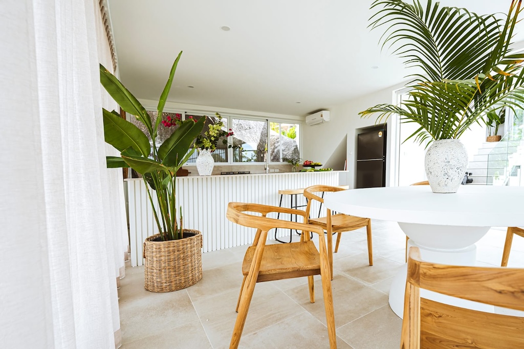 Lamai Modern Sea View Villa Living Space