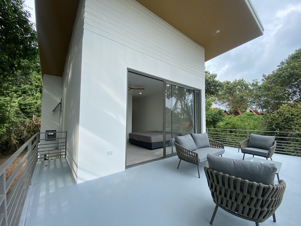 Lamai Modern Villa Bedroom Terrace