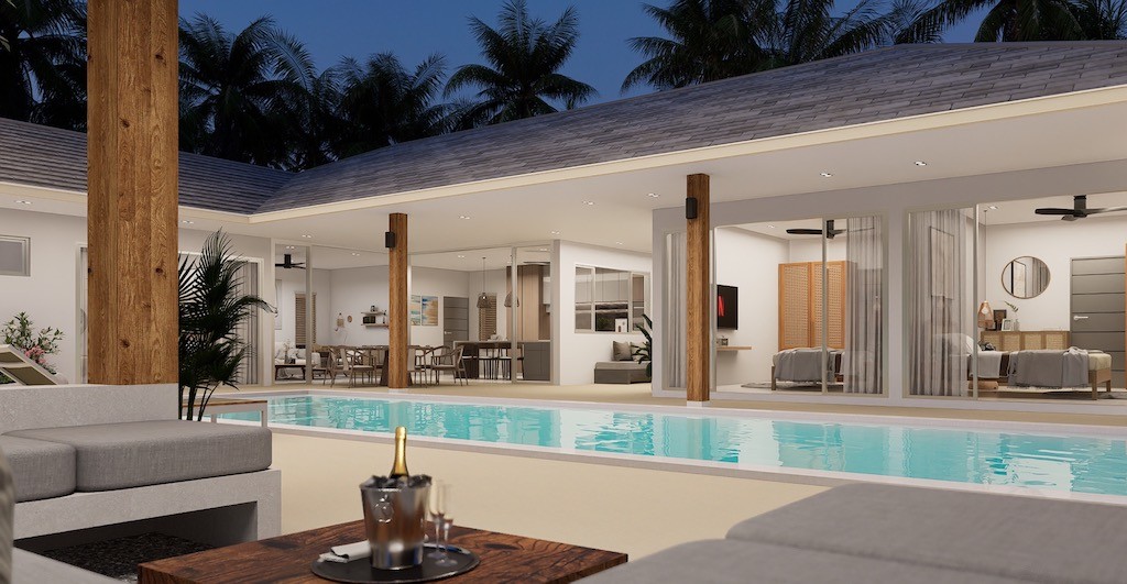 Lamai Pool Villas Koh Samui Exterior Night