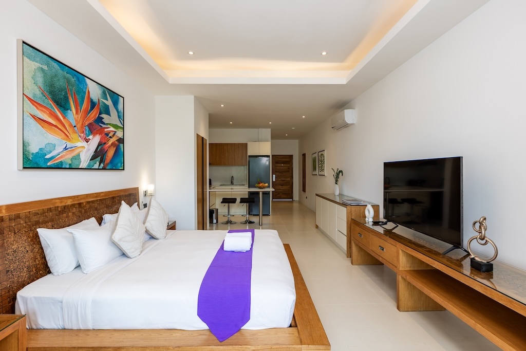 Lamai Studio Apartments For Sale Bed
