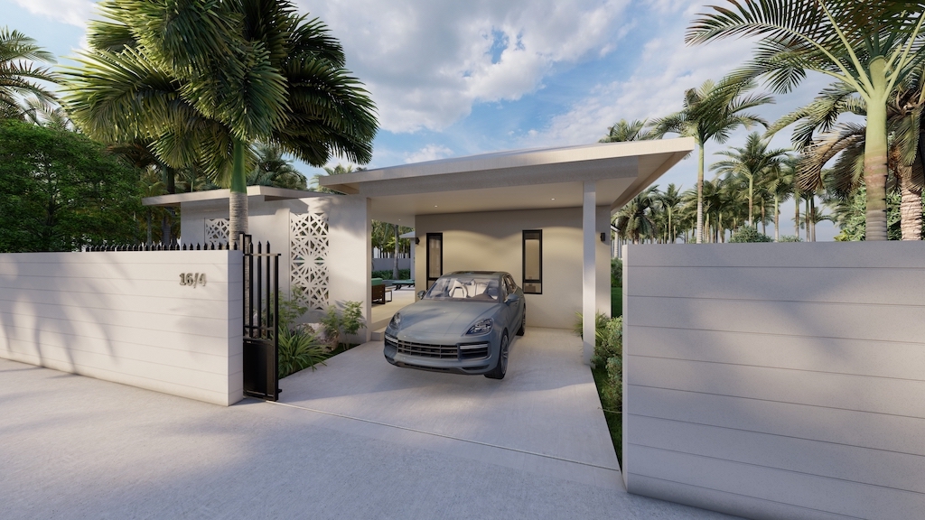 Lamai Villas For Sale Parking