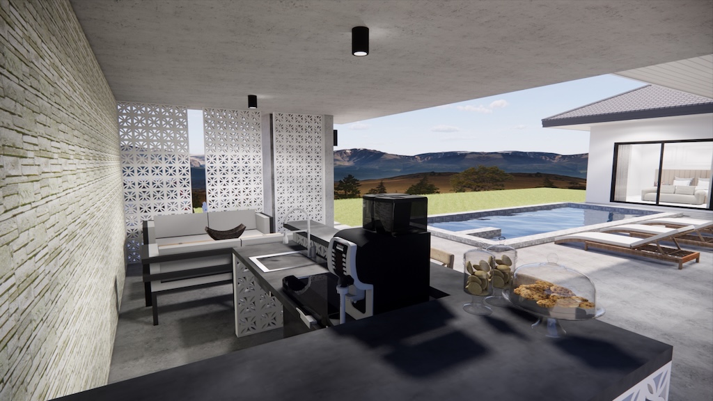 Lamai Villas For SAle In Koh Samui Outdoor Kitchen