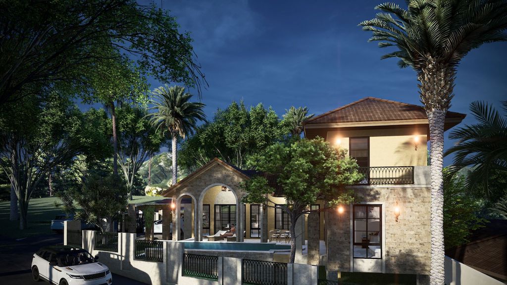 Lamai Villas Koh Samui Night Exterior