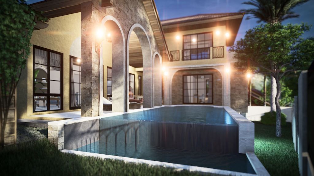 Lamai Villas Koh Samui Pool Night