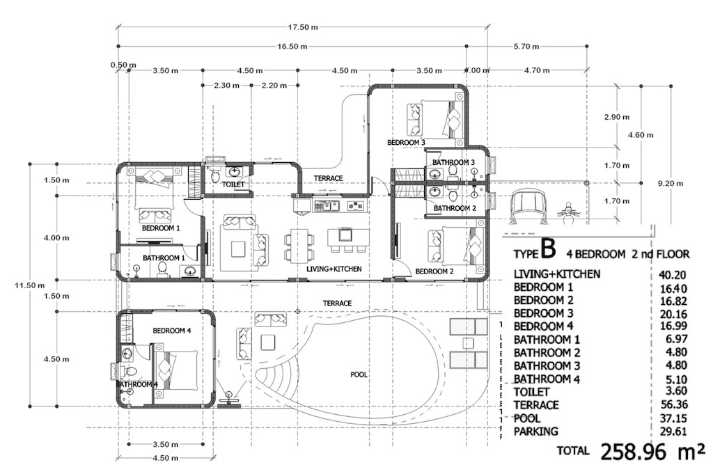 Lilawadi Village Ko Samui Type B Floor Plan