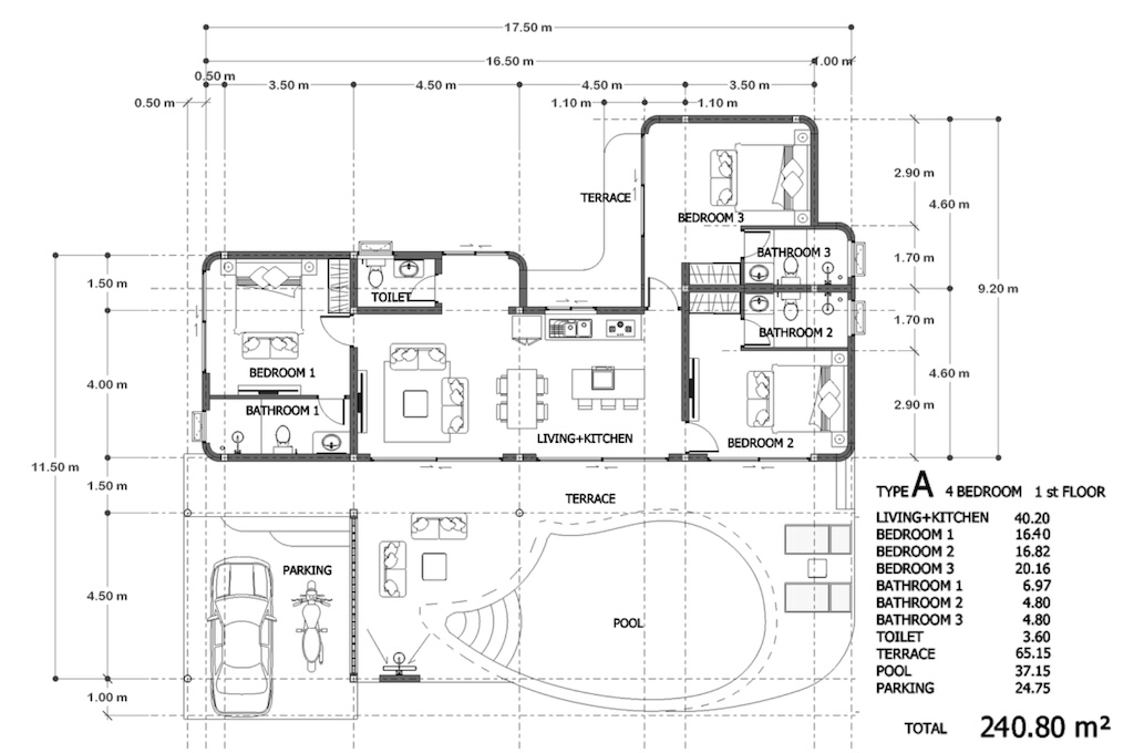 Lilawadi Village Type A Floor Plan