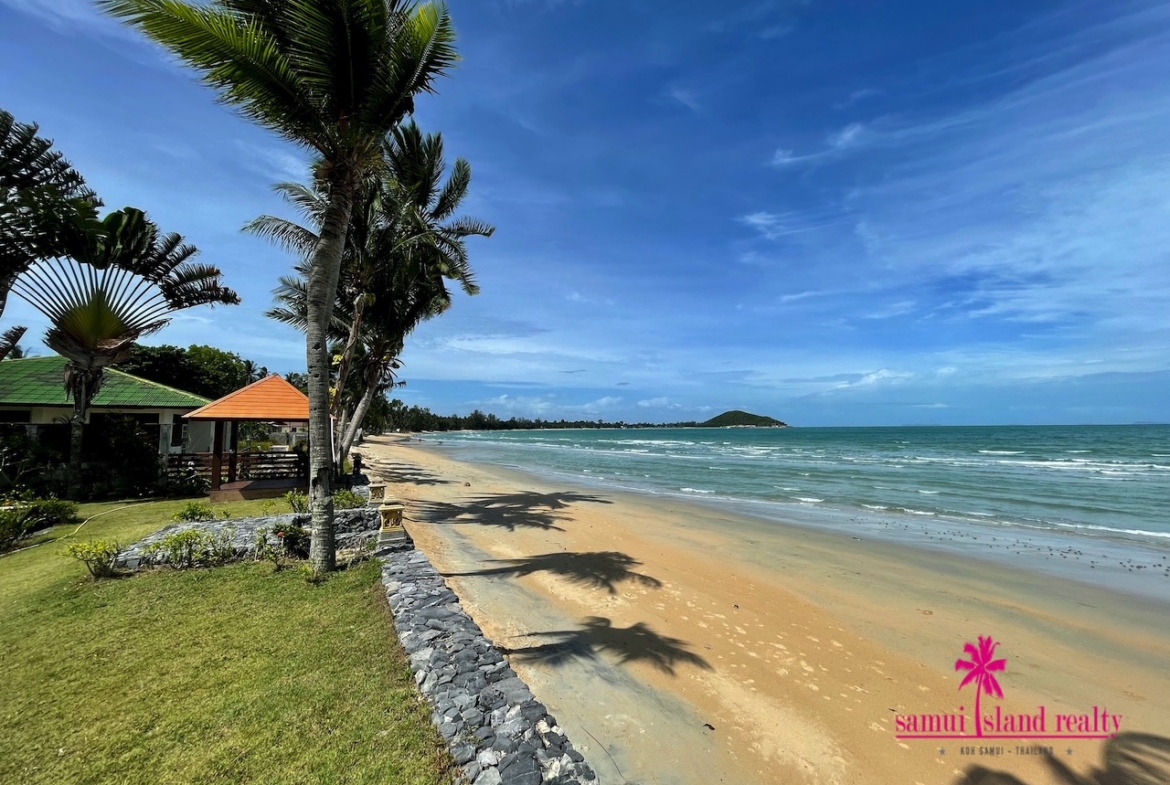 Lipa Noi Beach Villa For Sale Koh Samui Beach Frontage