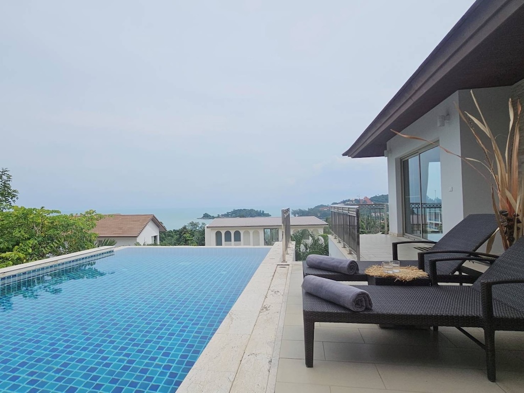Longterm Villa Rental In Koh Samui Poolside Loungers