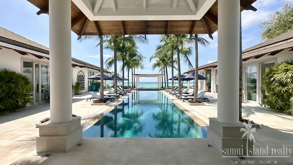 Luxury Beachfront Property Koh Samui Entrance