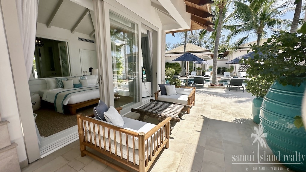 Luxury Beachfront Property Koh Samui Bedroom Seating
