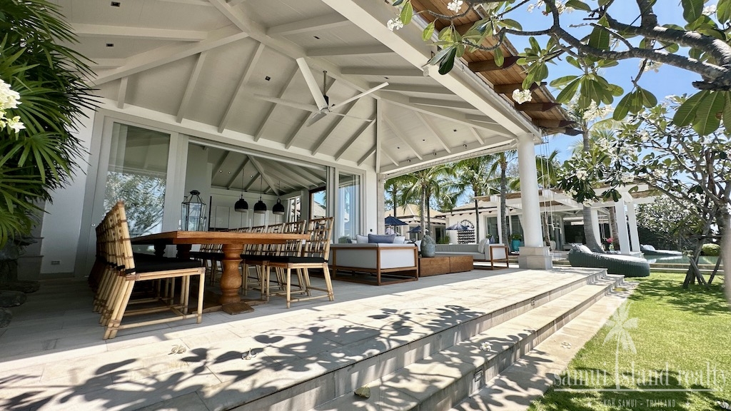 Luxury Beachfront Property Koh Samui Living Exterior