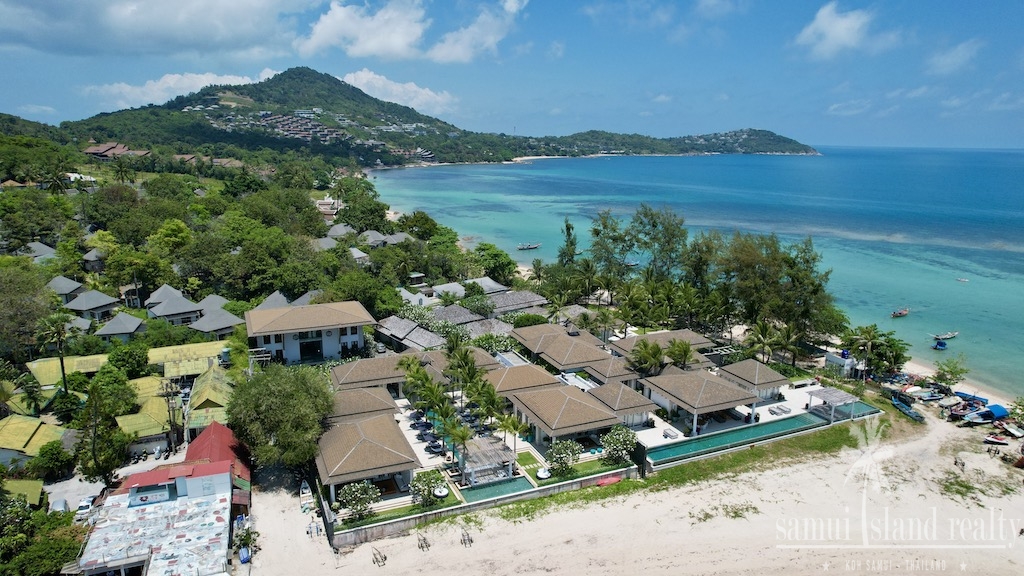 Luxury Beachfront Property Koh Samui Aerial