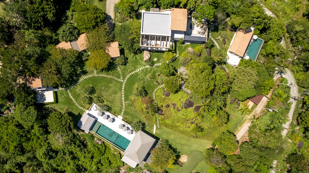 Luxury Koh Samui Property In Chaweng Noi Aerial Above