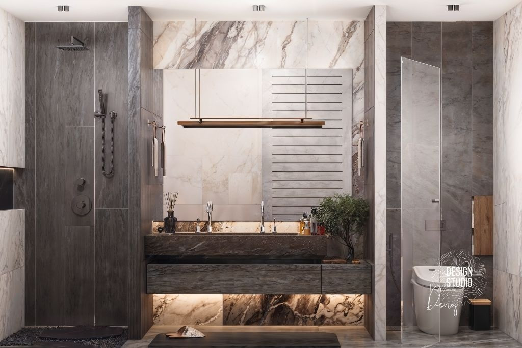Luxury Koh Samui Sea View Villa Bathroom